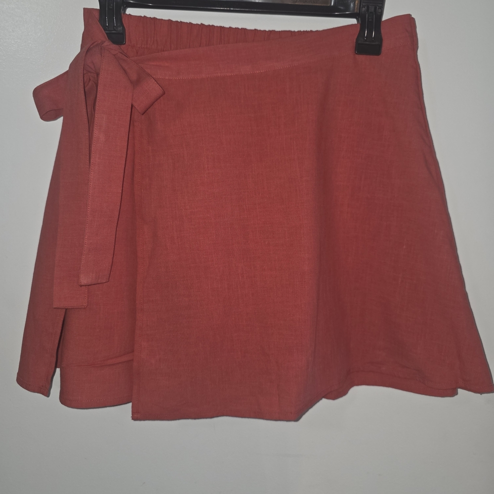 a new day Red Wrap Skirt